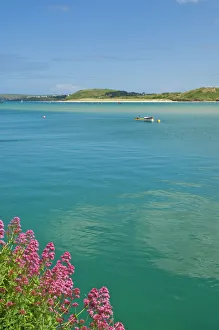 Blue Sky Photography Europe Prints: River Camel estuary, North Cornwall, England, United Kingdom