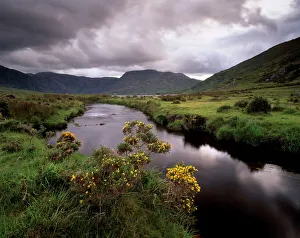 River Caragh Print, Iveragh Peninsula Landscape