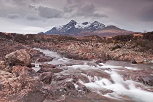 The River Sligachan and the Cuillin Hills, Isle of Skye, Inner Hebrides, Scotland, United Kingdom, Europe The River Sligachan and the Cuillin Hills, Isle of Skye, Inner Hebrides, Scotland, United Kingdom, Europe