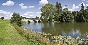 Prints of Robert Adam bridge, Compton Verney, Warwickshire, England, United Kingdom, Europe Lake Prints: Robert Adam Bridge Print, Compton Verney, Warwickshire