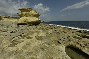 Rock formations at St. Peter's Pool near Marsaxlokk, Malta, Mediterranean, Europe Rock formations at St. Peter's Pool near Marsaxlokk, Malta, Mediterranean, Europe