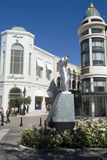 Prints of Rodeo Drive, Beverly Hills, California, United States of America, North America Sculpture Prints: Rodeo Drive Print: A Beverly Hills Street Scene