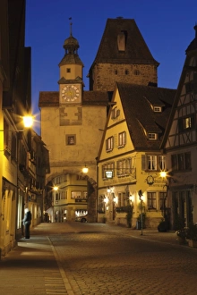Rothenburg Ob Der Tauber Germany Prints: Roderbogen Bow and Markusturm Tower