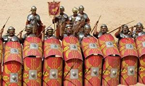 Soldier Prints: Roman Legion Print, Jerash, Jordan