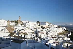 Rooftop views of the whitewashed village (Pueblos blanca) of Vejer de la Frontera Rooftop views of the whitewashed village (Pueblos blanca) of Vejer de la Frontera