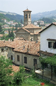 Piedmont Italy Travel Guide Prints: Rooftops, Dogliani