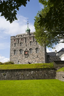 Rosenkrantztarnet tower, Bryggen, UNESCO World Heritage Site, Bergen, Hordaland Rosenkrantztarnet tower, Bryggen, UNESCO World Heritage Site, Bergen, Hordaland