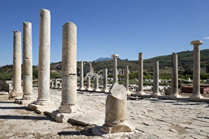 Ruined colonnaded Main Street, Patara, near Kalkan, Lycia, Antalya Province, Mediterranean Coast Ruined colonnaded Main Street, Patara, near Kalkan, Lycia, Antalya Province, Mediterranean Coast