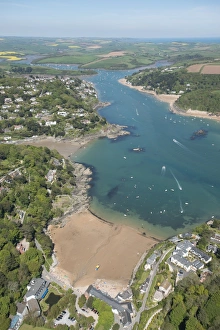 Prints of Salcombe, Devon, England, United Kingdom, Europe Aerial View Prints: Salcombe, Devon: A WorldInPrint Map Print