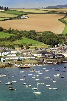 Devon Coastline Images Prints: Salcombe harbour, South Hams, Devon, England, United Kingdom, Europe