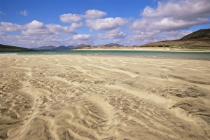 UK Island Landscapes Prints: Sand patterns and view of hills