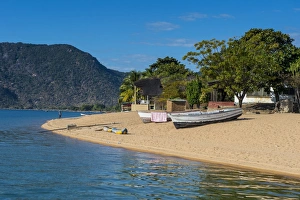 Sandy Beach Print at Cape Maclear Lake Malawi