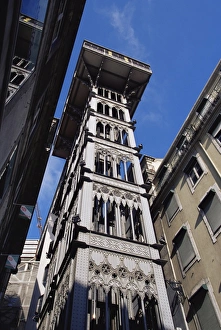 Portugal Travel Destination Prints: Santa Justa elevator