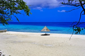 Prints of Santa Martha Bay beach, Curacao, Netherlands Antilles, West Indies, Caribbean, Central America Curacao Prints: Santa Martha Bay Beach Print, Curacao