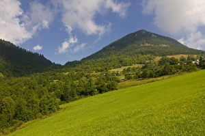 Prints of The scenery around the mountain village of Vlkolinec, High Tatra, Slovakia, Europe Slovakia Prints: The Scenic Print of Vlkolinec Village, High Tatra Mountains