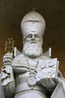 Sculpture of the Armenian St. Gregory, St. Peters Basilica, Vatican, Rome, Lazio Sculpture of the Armenian St. Gregory, St. Peters Basilica, Vatican, Rome, Lazio