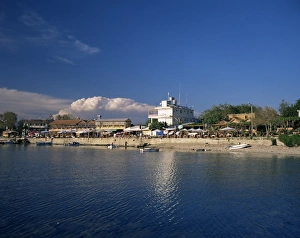 Mediterranean Seafront Prints: Seafront promenade of Side