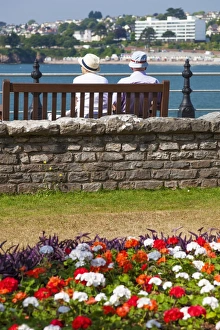 UK Beach Scene Prints: Seafront, Torquay, Devon, England, United Kingdom, Europe