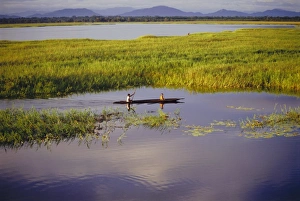 Blue Water Reflections Prints: Sepik River