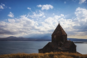 Armenia Travel Destinations Prints: Sevanavank Monastery, Lake Seven, Armenia, Central Asia, Asia