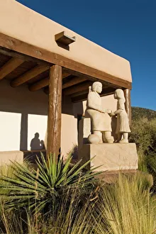 Prints of Shared Knowledge sculpture by Doug Hyde, Museum of Indian Art and Culture, New Mexico Museum, Museum Hill, City of Santa Fe, New Mexico, United States of America, North America Images Dated 2010 June: Shared Knowledge Sculpture Print by Doug Hyde