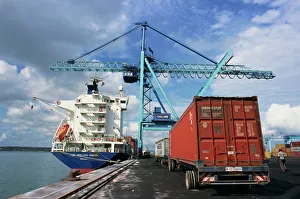 Ship to Shore: Mombasa Harbour Print