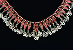 Silver necklace worn by women of old tribes in Sind Silver necklace worn by women of old tribes in Sind