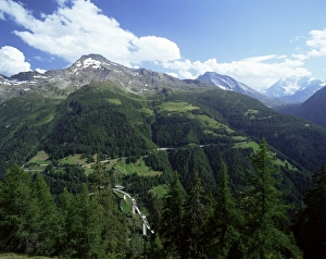 Images Dated 13th January 2000: Simplon Pass Print, Swiss Alps Landscape