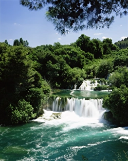 Skradinski Buk waterfalls, Krka National Park, Dalmatia, Croatia, Europe Skradinski Buk waterfalls, Krka National Park, Dalmatia, Croatia, Europe