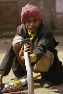Indian Culture And Traditions Prints: Snake charmer