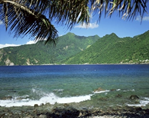 Caribbean Island Photography Prints: Soufriere Bay