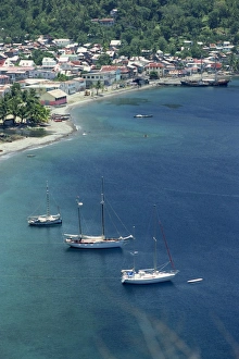 Soufriere Village Print, St. Lucia Landscape
