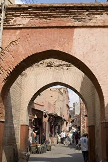 Morocco Travel Destination Prints: Souk backstreets