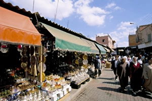 Morocco Travel Destination Prints: Souk, Marrakech (Marrakesh)