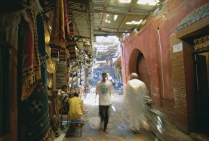 Marrakech Souk Prints: The souk in the medina
