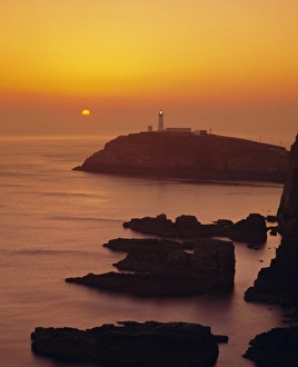 South Stack Print at Sunset, Anglesey