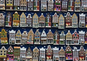 Images Dated 7th April 2008: Souvenir house shaped refrigerator magnets, Amsterdam, Netherlands, Europe