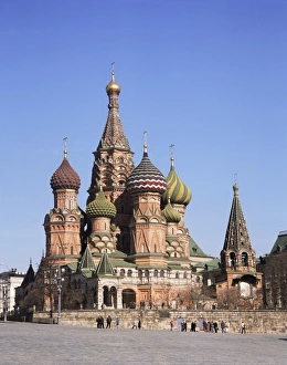 Christian Architecture In Russia Prints: St. Basils Cathedral