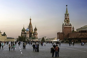 Prints of St. Basils Cathedral and the Kremlin in Red Square, UNESCO World Heritage Site, Moscow, Russia, Europe Images Dated 2014 September: St. Basils Cathedral and the Kremlin Print, Moscow, Russia