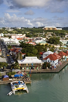 Central America Coastal Towns Prints: St. Johns waterfront