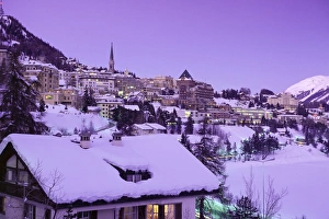 St. Moritz Winter Landscape Print
