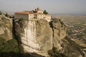Prints of St. Stephans Nunnery, formerly a monastery, Meteora, UNESCO World Heritage Site, Thessaly, Greece, Europe Images Dated 1970: Meteora Print - St. Stephans Nunnery, Thessaly, Greece