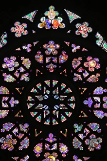 Rose Window Design Inspiration Prints: St. Vituss Cathedral rose window, Prague, Czech Republic, Europe