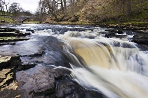 English Countryside Bridges Prints: StainforthBridge and Stainforth Force on the River Ribble