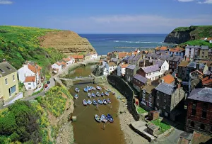 Staithes Village Print, Yorkshire Coast
