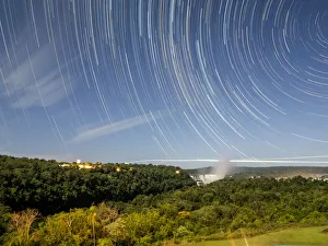 Star trails at Iguacu Falls, Misiones Province, Argentina, South America Star trails at Iguacu Falls, Misiones Province, Argentina, South America