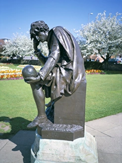 Statue of Hamlet, Shakespeare Memorial, Stratford upon Avon, Warwickshire Statue of Hamlet, Shakespeare Memorial, Stratford upon Avon, Warwickshire