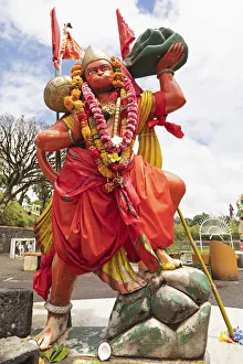 Statue of Hanuman, the Hindu monkey god and companion of Rama, at Ganga Talao, Mauritius, Indian Ocean, Africa Statue of Hanuman, the Hindu monkey god and companion of Rama, at Ganga Talao, Mauritius, Indian Ocean, Africa