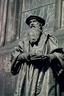 Scottish Landmarks UK Prints: Statue of John Knox