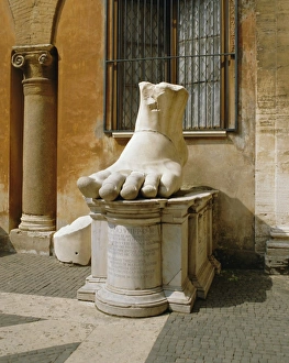 Lazio Italy Attractions Prints: Statue of large foot